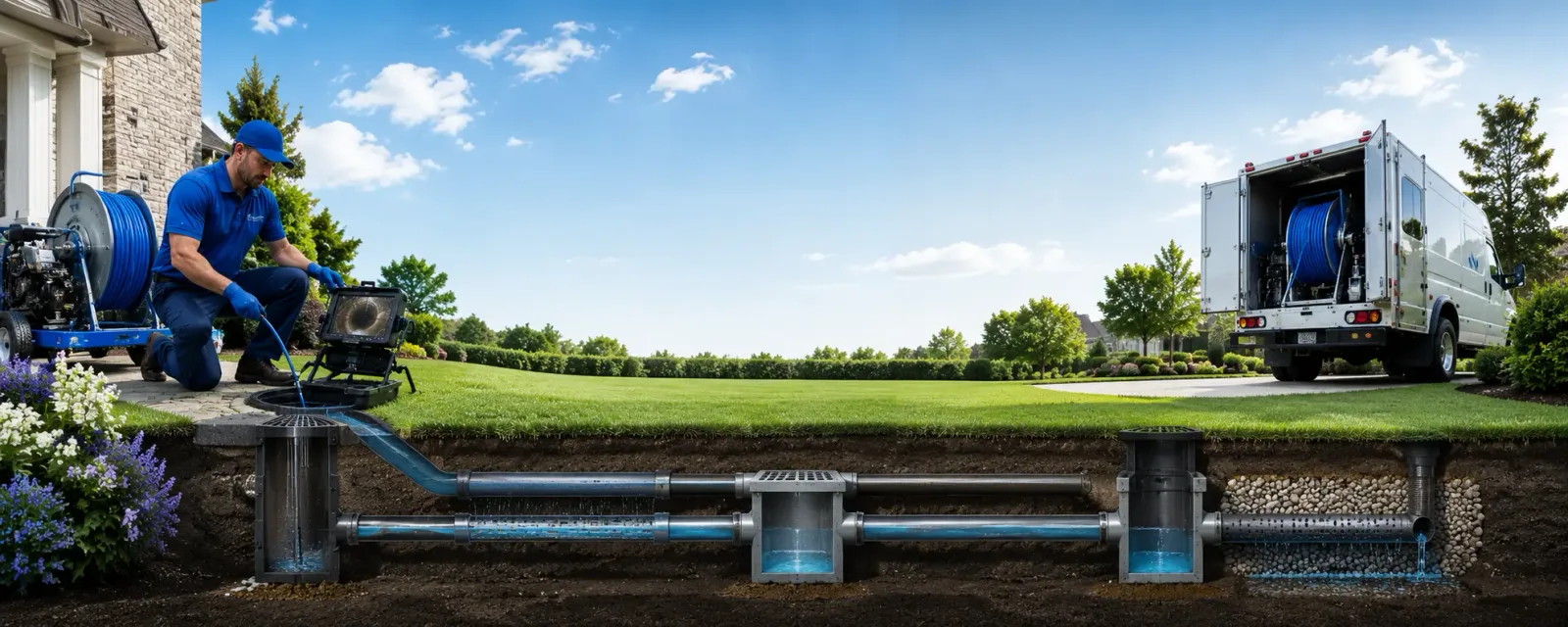 Outdoor drain cleaning information for Richards, TX